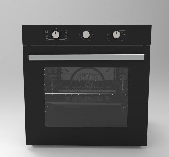 Alveus Mfa 614 Siyah (Turbo Fan) Ankastre Fırın