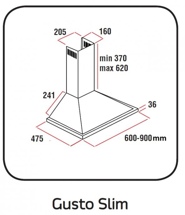 WHITE DAISY GUSTO SİYAH PİRAMİT DAVLUMBAZ - 3