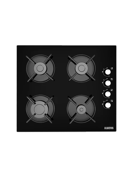 Alveus Gls 640 Siyah Cam Ankastre Ocak - 2