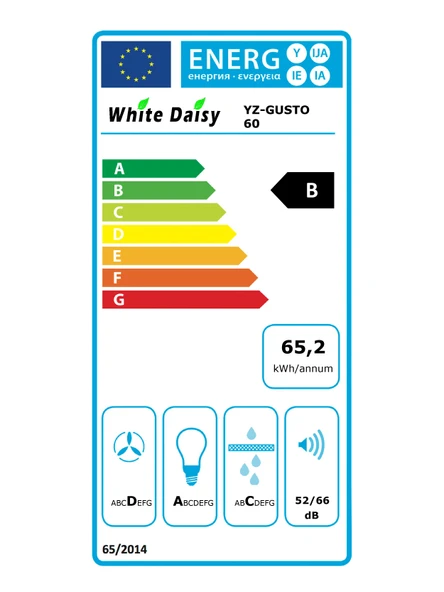 Whıte Daısy Mod F17 Beyaz Davlumbaz - 6