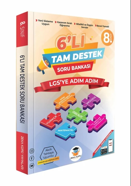 Zeka Küpü 8.Sınıf 6lı Tam Destek Soru Bankası