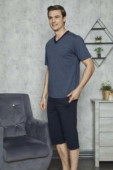 KLY 7412 Erkek Kapri Pijama Takımı