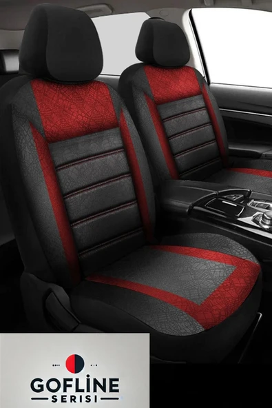 Bmw 3.20 I Sedan 2015-2018 Uyumlu Kırmızı Gofline Serisi Dokuma