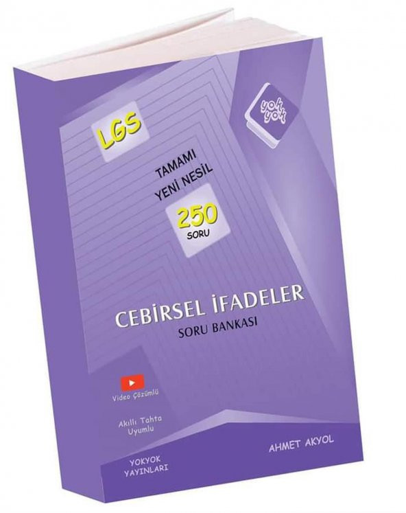 Yok Yok Lgs Cebirsel İfadeler Soru Bankası