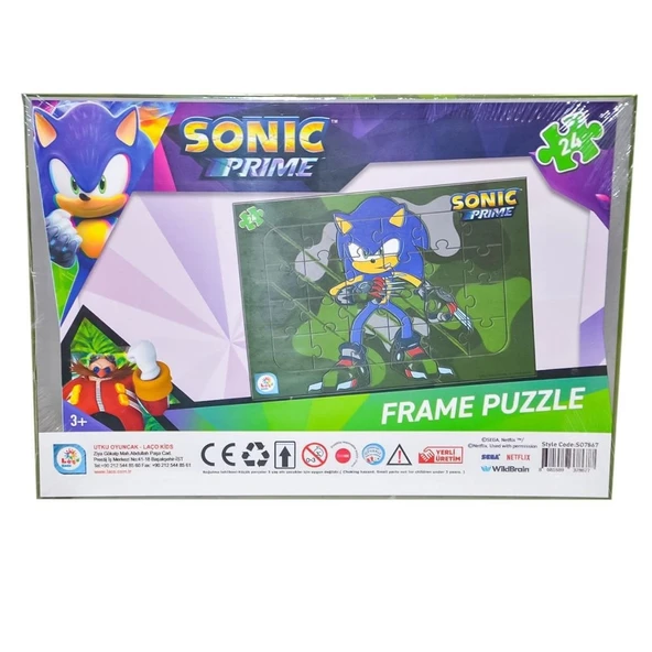 Nessiworld SO7867 Sonic 24 Parça Frame Puzzle 2- Utku Oyuncak - 3