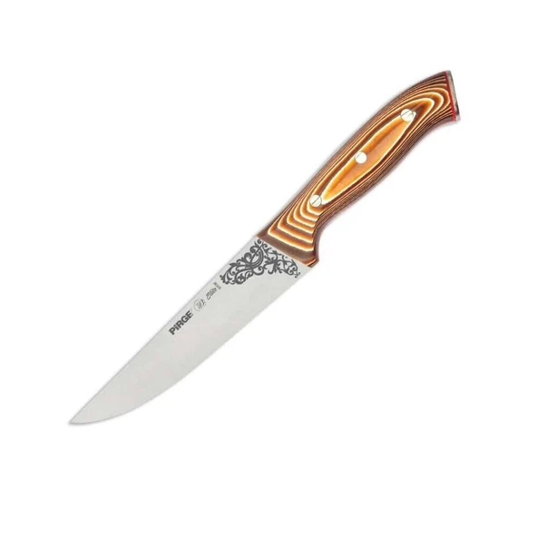 Pirge 32102 Elite Kurban, Kasap Bıçağı 16,5 cm - Kahverengi Perçinli Kompozit Sap ürün görseli