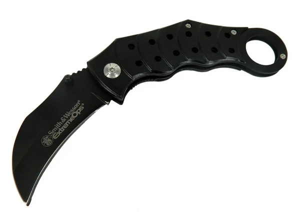 ZH 225 Siyah Karambit 18 cm - Metal Saplı, Manuel