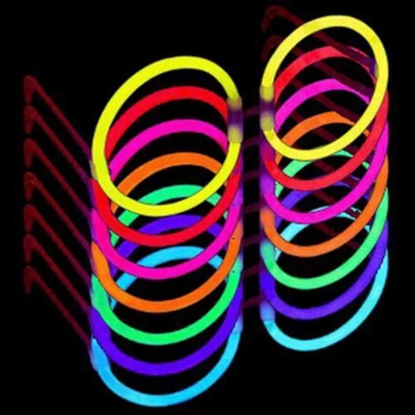 NessiWorld GlowStickPartiGözlüğüGlowPartisiYuvarlakŞekilliFosforluGözlük6Adet - 4