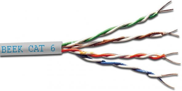 BEEK BC-305-UU6-HF 305m CAT6 UTP KABLO.23AWG,LSOH,