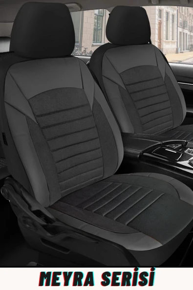 BMW 3.16-3L Sedan 2012-2015 Aracınıza Uyumlu Meyra Serisi Tay Tüyü Deri Detay Siyah