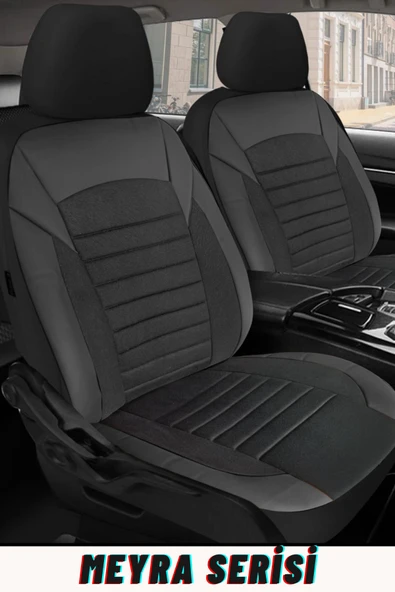 BMW 3.20 I Sedan 2015-2018 Aracınıza Uyumlu Meyra Serisi Tay Tüyü Deri Detay Siyah