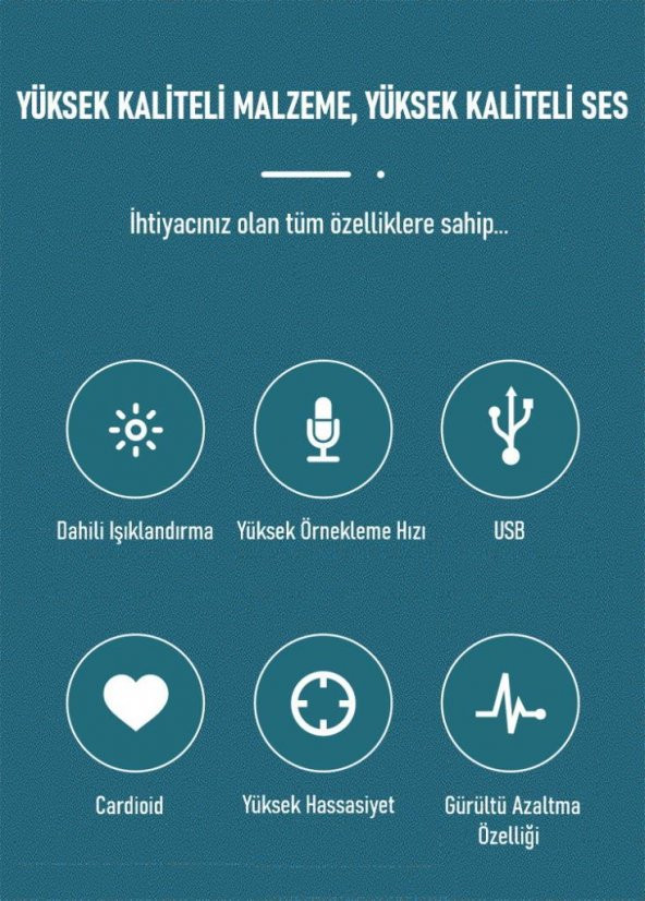 WellSound A6S-A Uzaktan Eğitim-Yayıncı Mikrofon Seti - 4