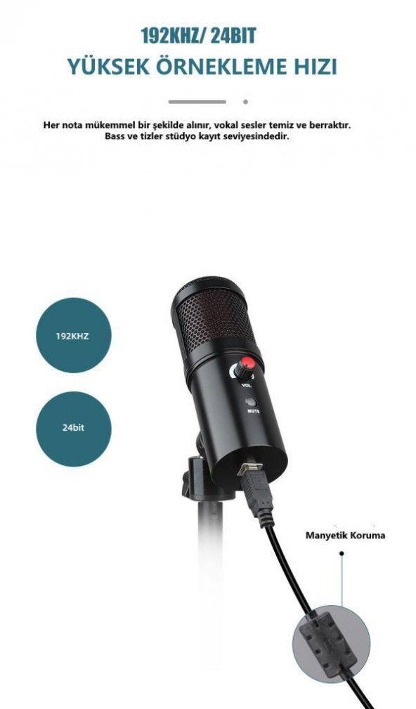 WellSound A6S-A Uzaktan Eğitim-Yayıncı Mikrofon Seti - 6