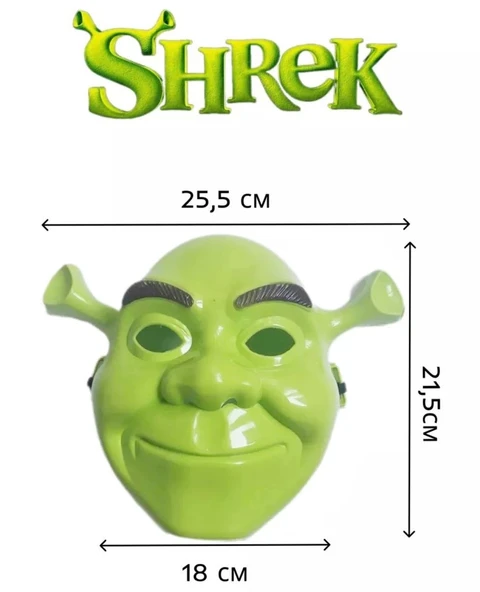 Nessiworld  Yeşil Shrek Maskesi 21x25 cm - 5