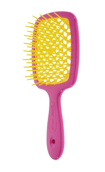 Janeke Superbrush Pembe Sarı Saç Fırçası