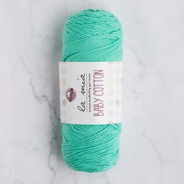 La Mia Baby Cotton Su Yeşili El Örgü İpi - L027 - 33649 ürün görseli