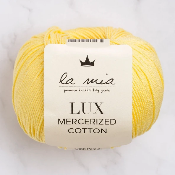 La Mia Lux Mercerized Cotton Sarı El Örgü İpi - 177 - 33753 ürün görseli