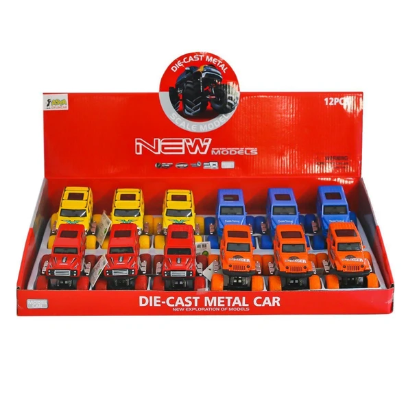 02062-FY6018G-12D Çek Bırak Metal Araba -Asya Oyuncak - 3