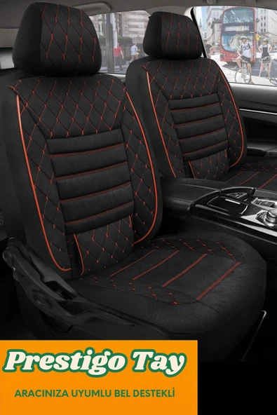 SsangYong Musso (1993–2005) Uyumlu Kırmızı Bel Destekli Prestigo Tay Tüyü