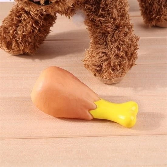 Köpekler İçin Oyuncak Tavuk Budu - 2