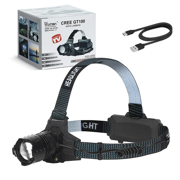 GT100 Led Şarjlı Kafa Lambası WT-628 ürün görseli