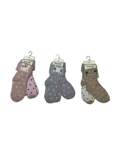 Nessiworld  Lintan 2'li Bebek Soket Çorap K46272 Asorti - 4