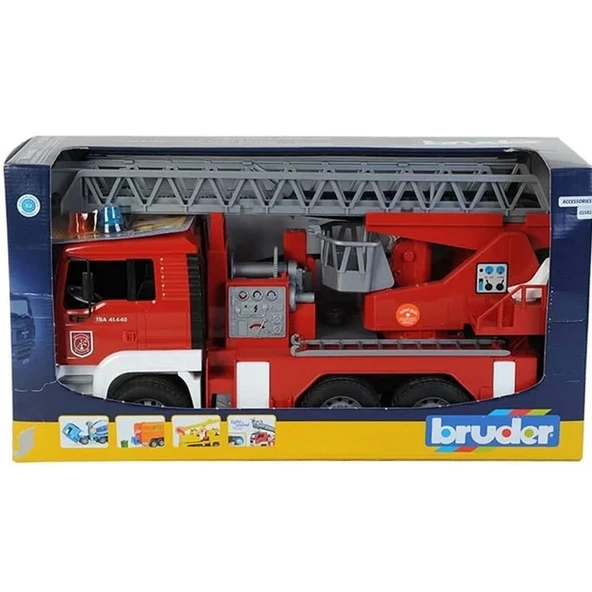 Nessiworld Bruder Man Merdivenli İtfaiye Aracı BR02771 - Resim 4