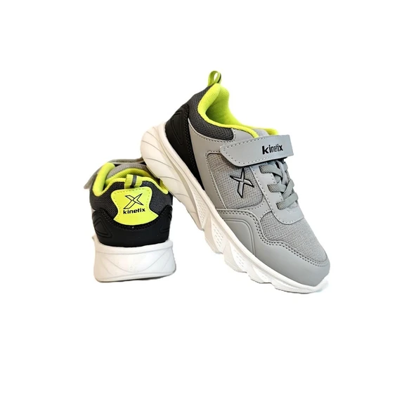Kinetix Fender Fx Gri Cırtlı Fuspetli Erkek Çocuk Spor Ayakkabı - Resim 2