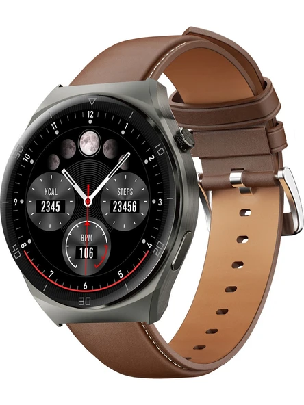 Aukey SW-2U-GY Akıllı Saat 3.6cm Amoled Ekran ve 15 Gün Pil Ömrü IP68 Gri