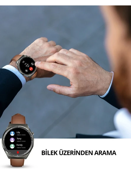 Aukey SW-2U-GY Akıllı Saat 3.6cm Amoled Ekran ve 15 Gün Pil Ömrü IP68 Gri - 3