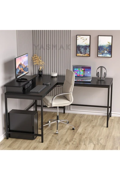 METMOBSAN L tipi Çalışma Bilgisayar Masası - Resim 2