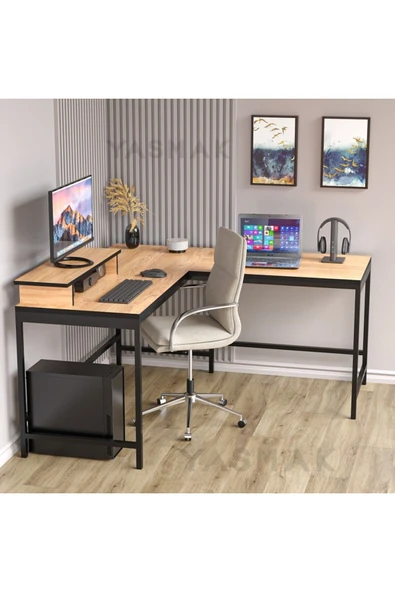 METMOBSAN L tipi Çalışma Bilgisayar Masası - Resim 3