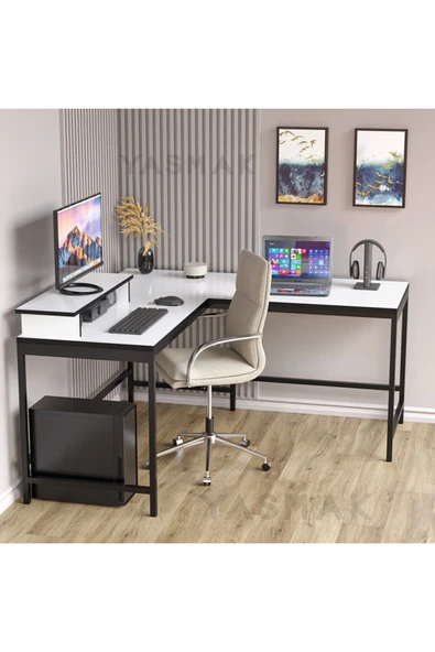 METMOBSAN L tipi Çalışma Bilgisayar Masası - Resim 2