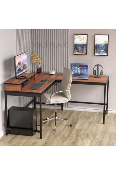 METMOBSAN L tipi Çalışma Bilgisayar Masası - Resim 3