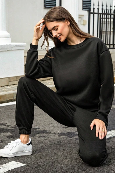 Unisex Pamuklu Eşofman Takımı - Resim 3