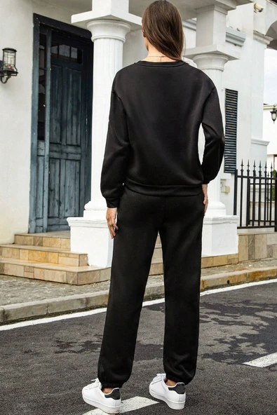 Unisex Pamuklu Eşofman Takımı - Resim 4