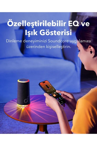 Anker Soundcore Glow Hoparlör Siyah - A3166 - 8