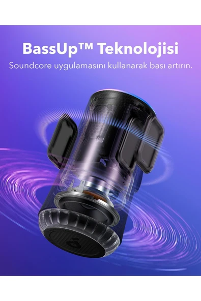 Anker Soundcore Glow Hoparlör Siyah - A3166 - 5