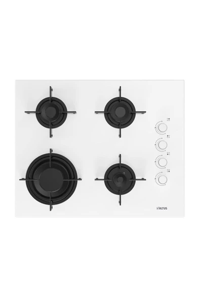 Altus Ala 189 DW 65 Cm Beyaz Cam Ankastre Ocak - 5