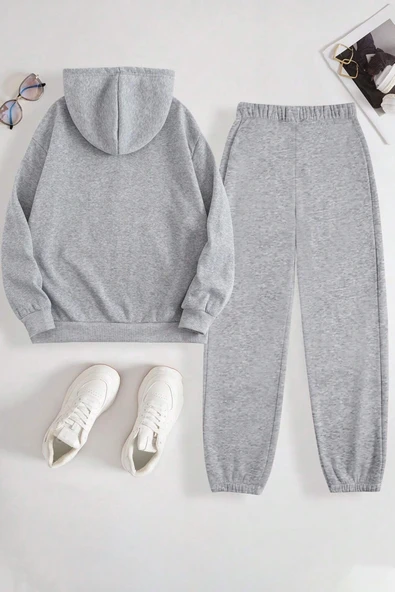 Unisex Uykucu Panda Baskılı Rahat Eşofman Takımı - Resim 8