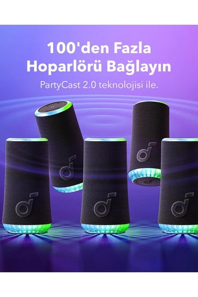 Anker Soundcore Glow Hoparlör Siyah - A3166 - 7