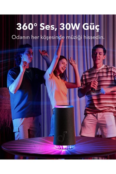 Anker Soundcore Glow Hoparlör Siyah - A3166 - 4