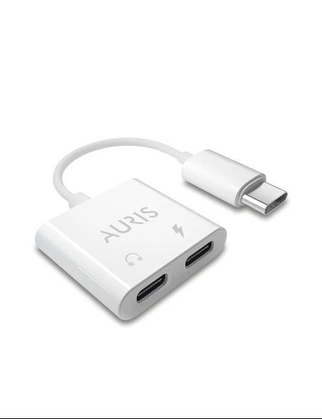 2x USB-C To Type-C Kulaklık ve Şarj Dönüştürücü