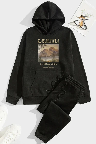 Unisex Tasmania Baskılı Eşofman Takımı ürün görseli