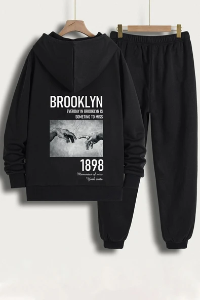 Unisex 1898 Brooklyn Baskılı Eşofman Takımı ürün görseli 1