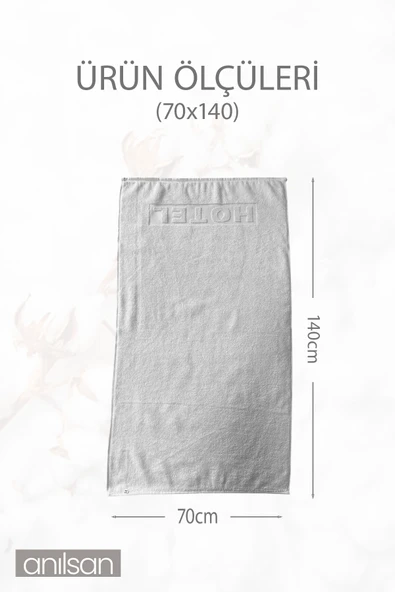 4'lü Hotel Banyo Havlusu - 70x140 Cm, 490 Gr, %100 Pamuk, Spa Ve Otel Havlusu, Günlük Kullanıma Uygun - 4