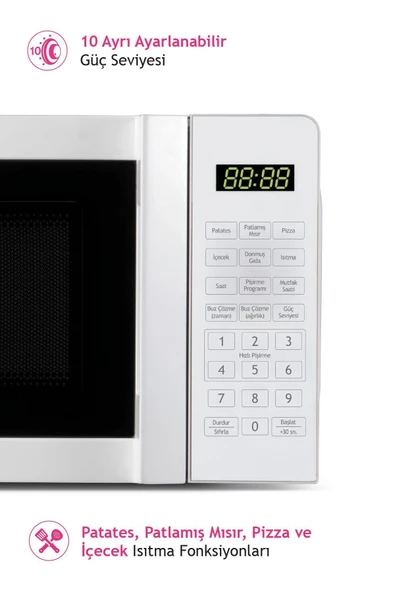Altus Almd25 20l Mikrodalga Fırın Beyaz - 5