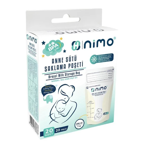 Nimo Sterilize 20li Anne Sütü Saklama Poşeti