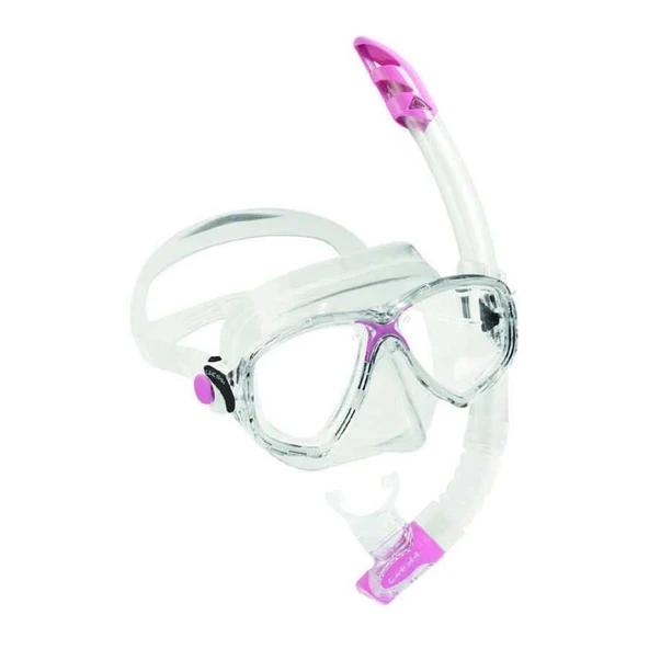 Cressi Marea-Gamma Yetişkin Maske Şnorkel Seti Şeffaf-Sarı - 4