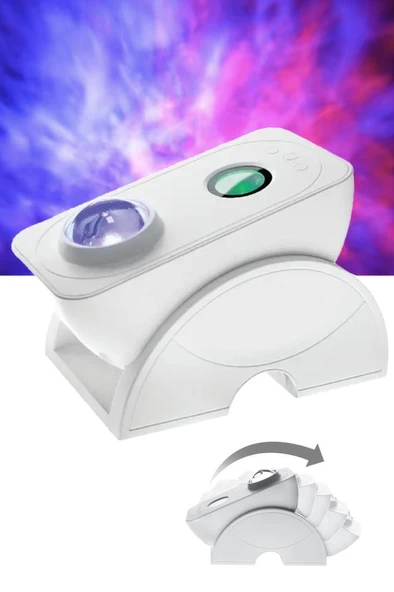 Quenlite QC-626 Akıllı Galaxy Projektör Parti Işık Alexa Google Home ile Çalışır LED Gece Lambası - Resim 2